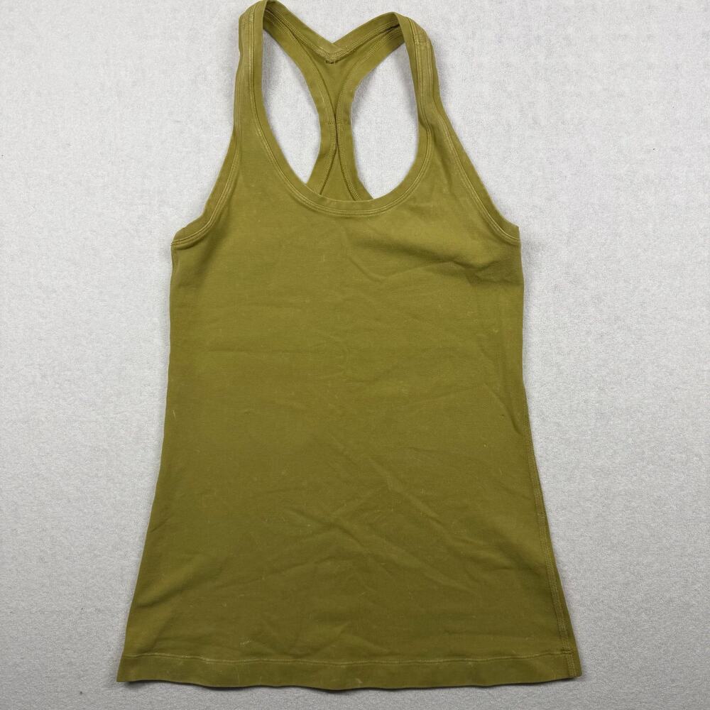 Lululemon Cool Racerback Racerback Tank Top Olive Green Women’s XS